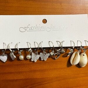 Cute dainty New silver earrings variety